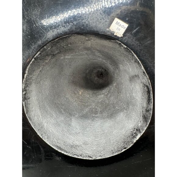 Pewter Black Witch Hat Halloween Decor With Silver Buckle & Hollow Base READ - Picture 5 of 6